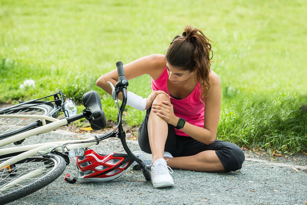 girl riding a bike